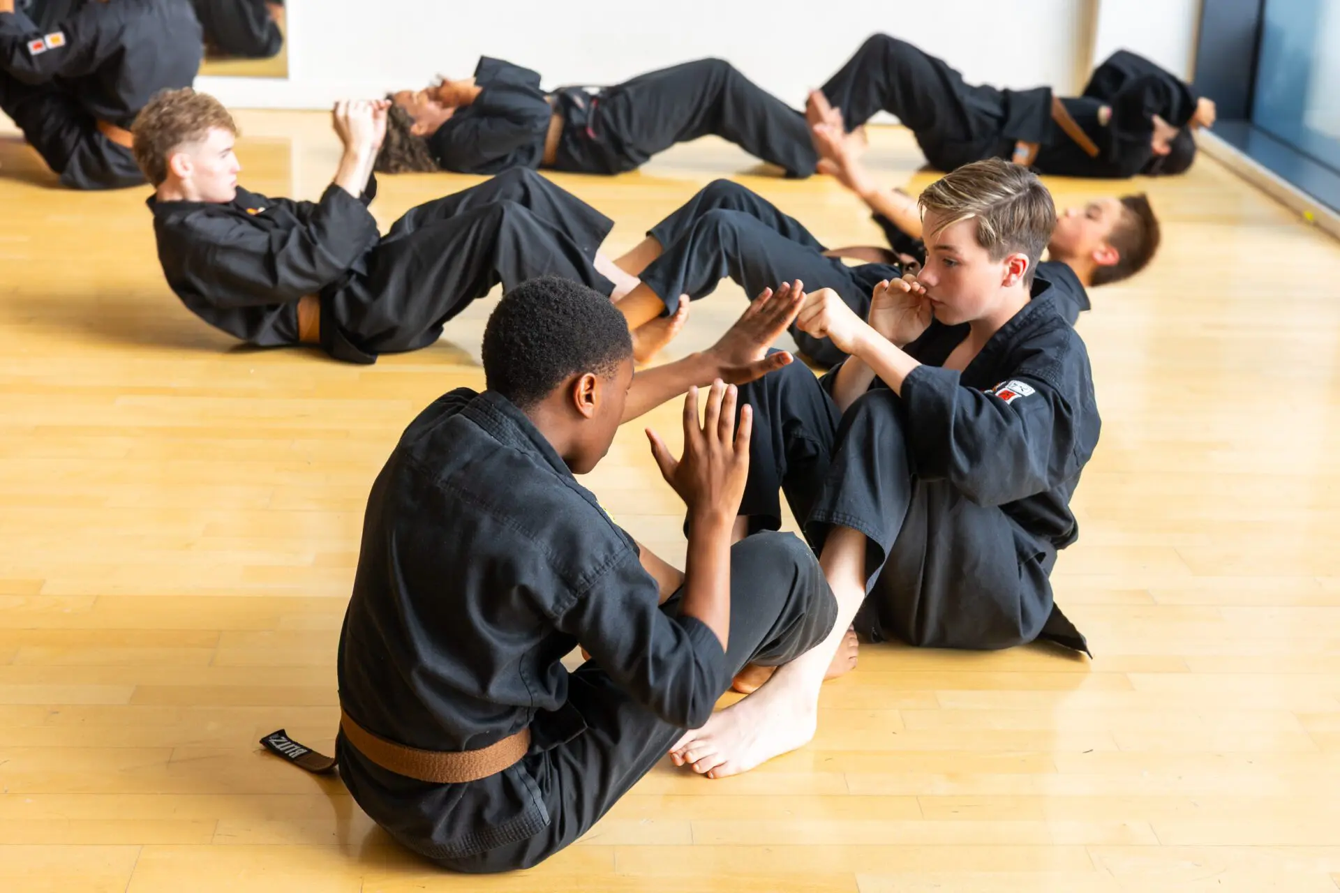 Image of teenagers in a class