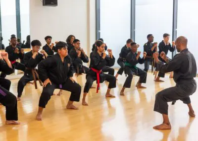 Image of an instructor taking a children's class