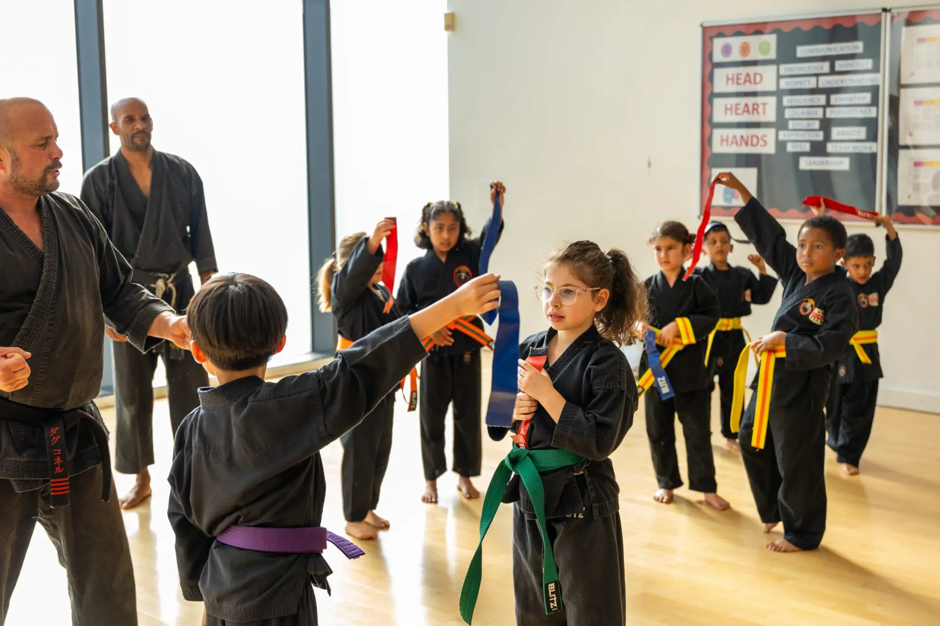 Image of an instructor taking a children's class