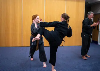 Image of 2 women sparring