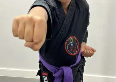 Image of a boy punching