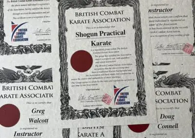 Instructor certificates