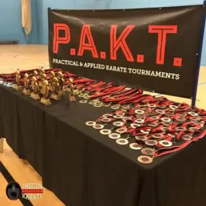 Image of medals on a table